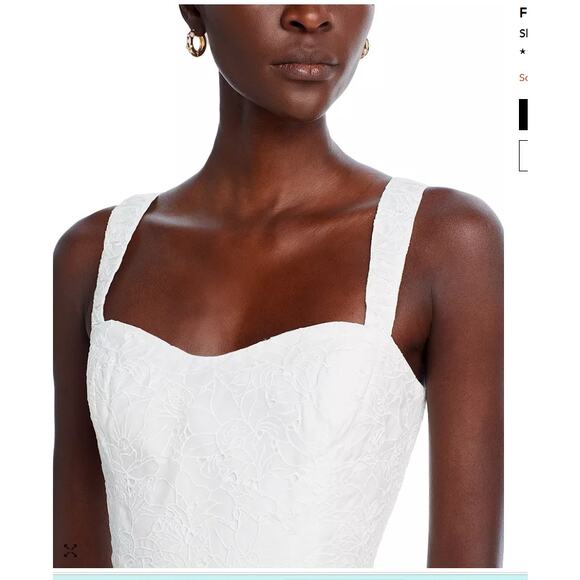 FRENCH‎ CONNECTION Evelyn Sleeveless Lace Midi Dress Size 12 - Picture 2 of 9